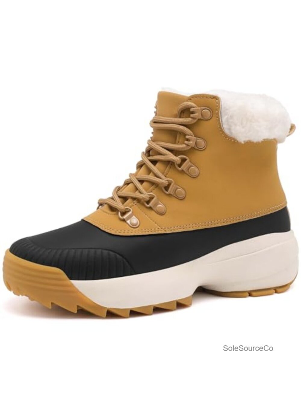 Waterproof Winter Snow Boots for Women Insulated Warm Fur-Lined Non-Slip Ankle